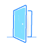 porta in vetro
